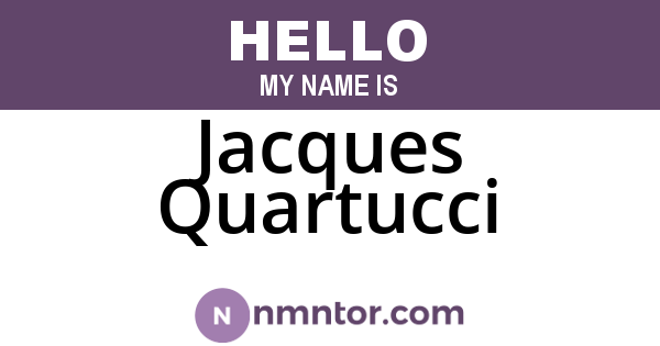 Jacques Quartucci