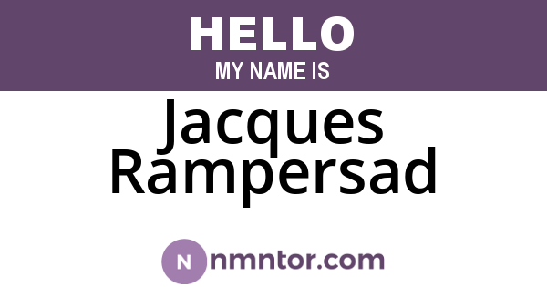 Jacques Rampersad