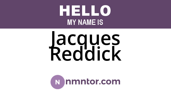 Jacques Reddick