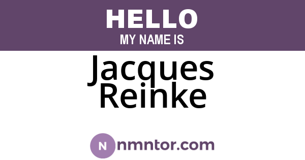 Jacques Reinke