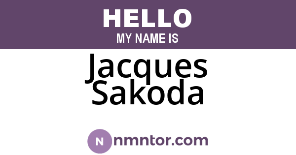 Jacques Sakoda