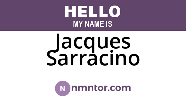 Jacques Sarracino