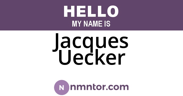 Jacques Uecker