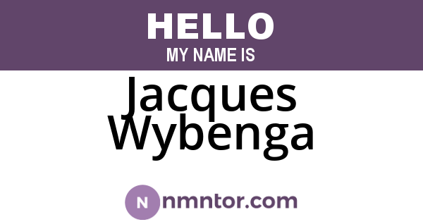 Jacques Wybenga