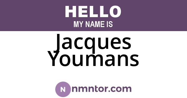 Jacques Youmans