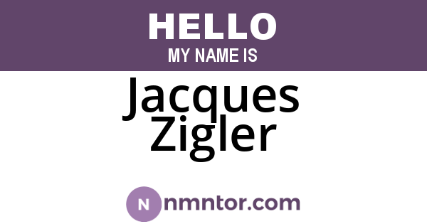 Jacques Zigler