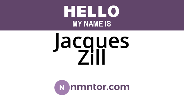 Jacques Zill
