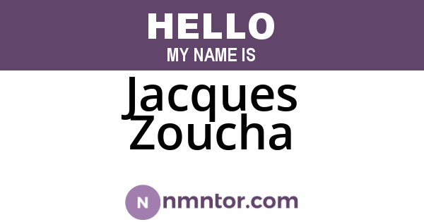 Jacques Zoucha