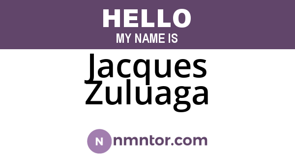 Jacques Zuluaga