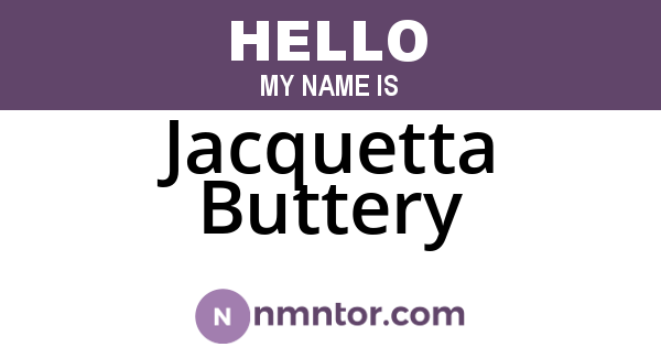Jacquetta Buttery