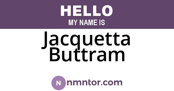 Jacquetta Buttram
