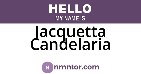 Jacquetta Candelaria