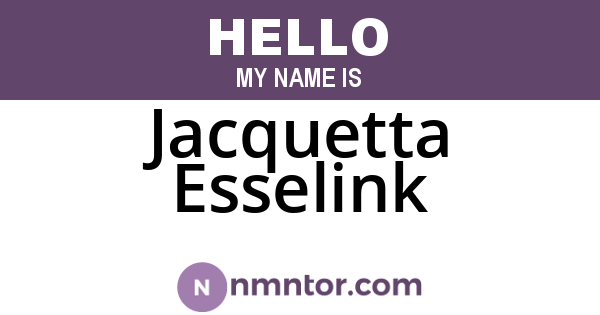 Jacquetta Esselink