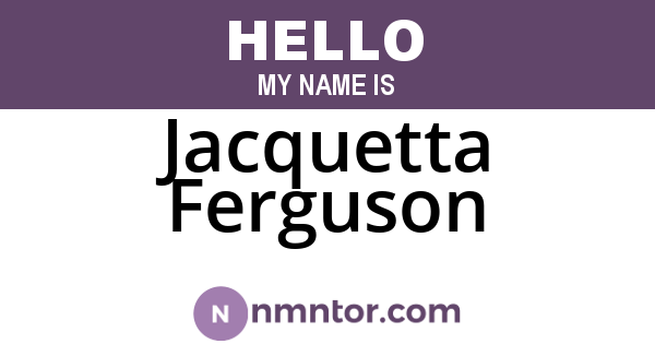 Jacquetta Ferguson