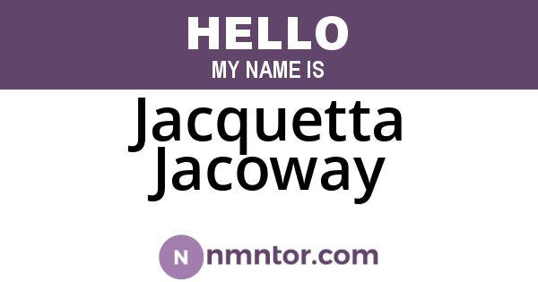 Jacquetta Jacoway