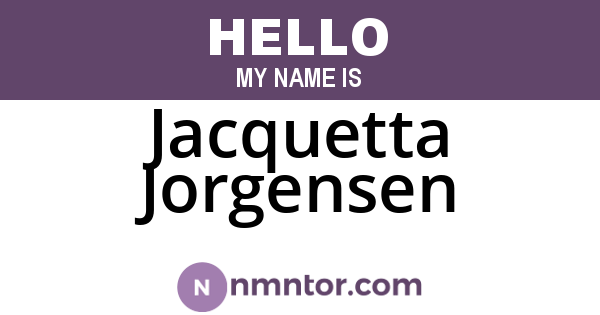 Jacquetta Jorgensen