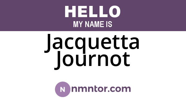 Jacquetta Journot