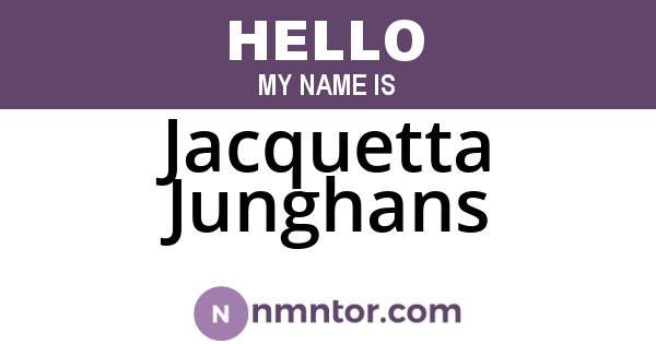 Jacquetta Junghans