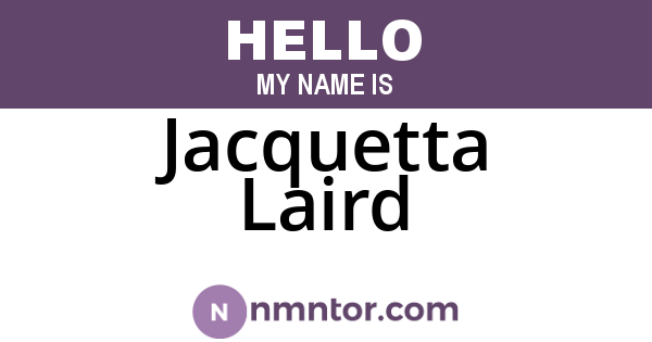 Jacquetta Laird