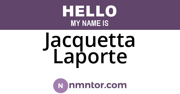 Jacquetta Laporte