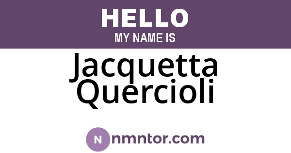 Jacquetta Quercioli