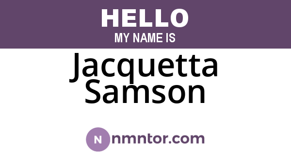 Jacquetta Samson
