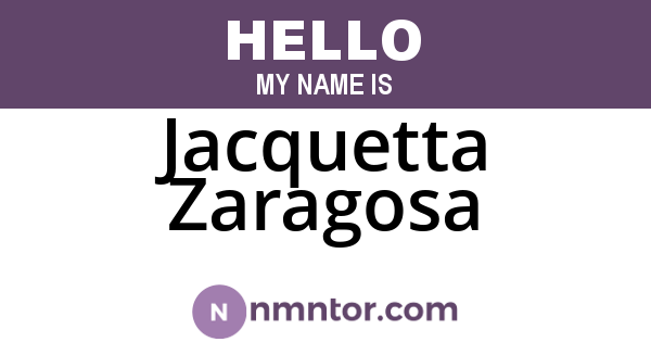 Jacquetta Zaragosa