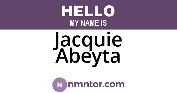 Jacquie Abeyta