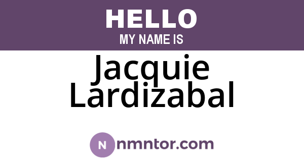 Jacquie Lardizabal