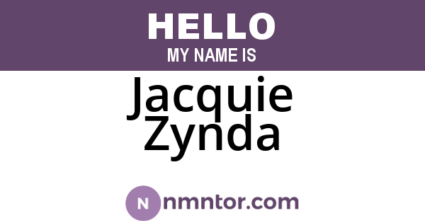 Jacquie Zynda
