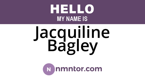 Jacquiline Bagley