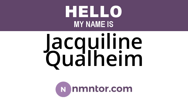Jacquiline Qualheim