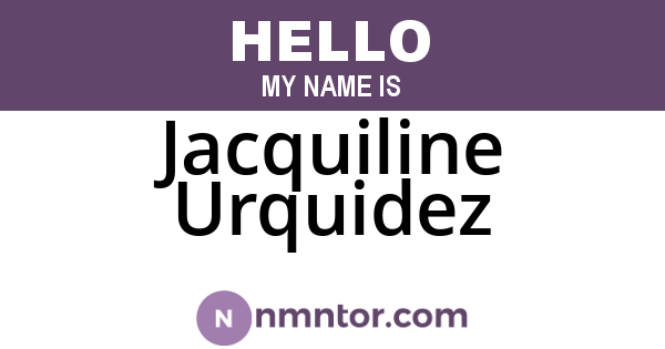 Jacquiline Urquidez