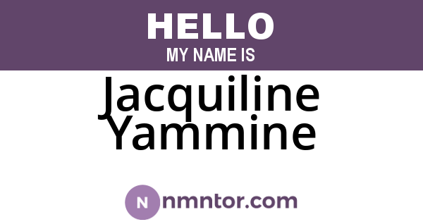 Jacquiline Yammine