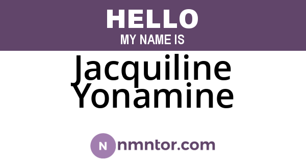 Jacquiline Yonamine