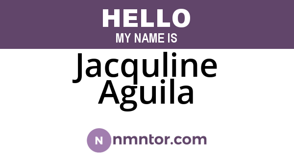 Jacquline Aguila
