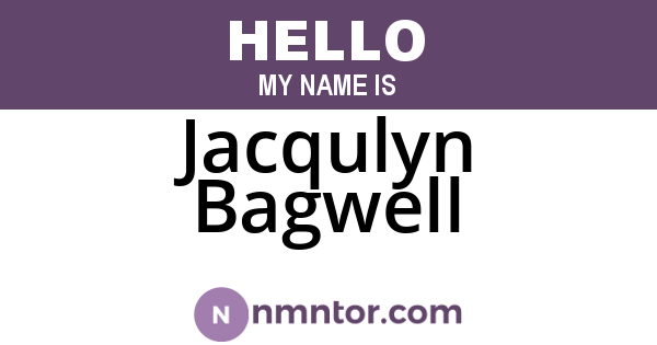 Jacqulyn Bagwell