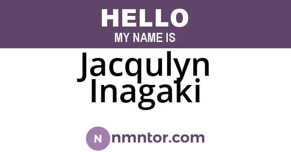 Jacqulyn Inagaki