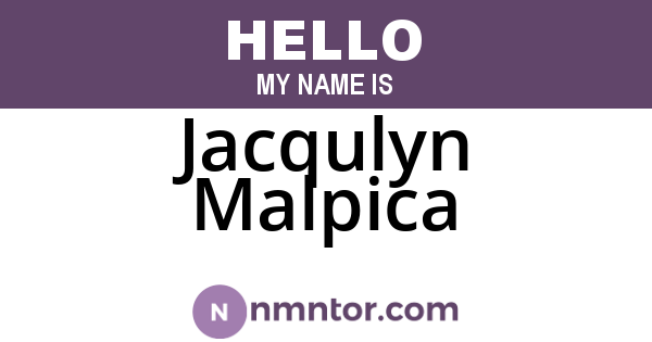 Jacqulyn Malpica