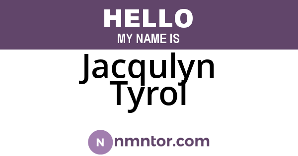 Jacqulyn Tyrol