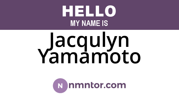 Jacqulyn Yamamoto