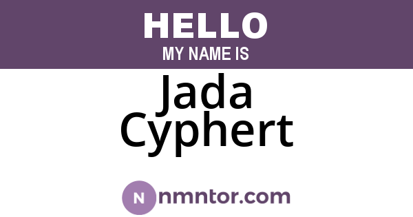 Jada Cyphert
