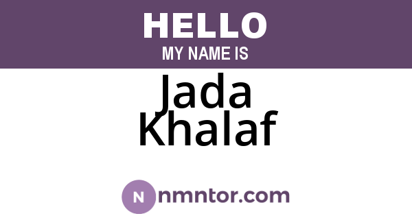 Jada Khalaf