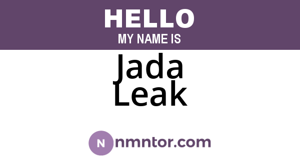 Jada Leak