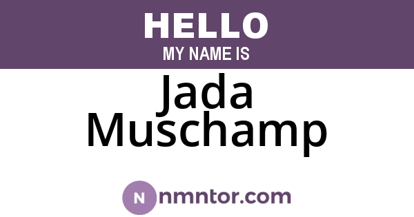 Jada Muschamp