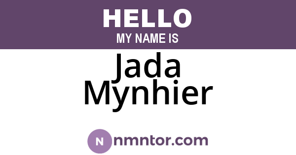 Jada Mynhier
