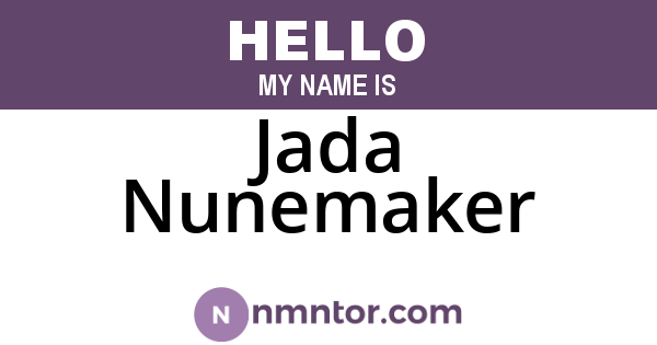 Jada Nunemaker