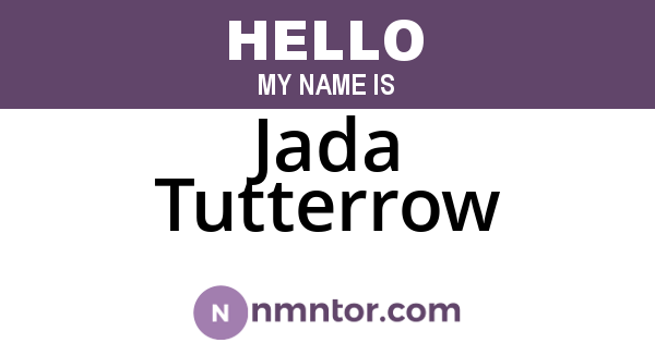 Jada Tutterrow