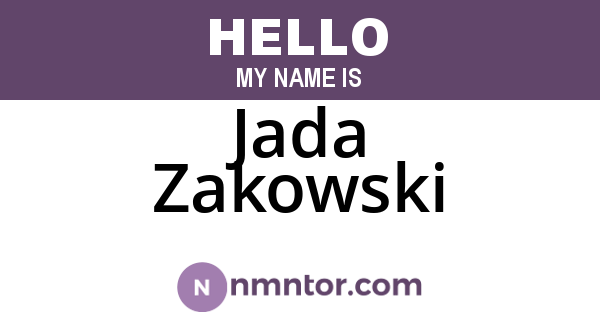 Jada Zakowski