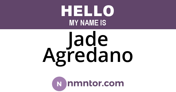 Jade Agredano